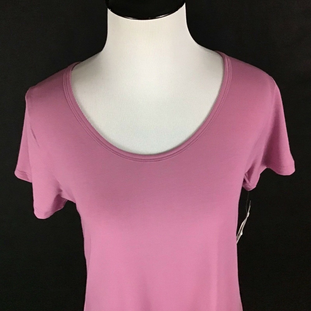 LuLaRoe Rose Blush Pink Solid Classic Tee XS - Picture 3 of 7